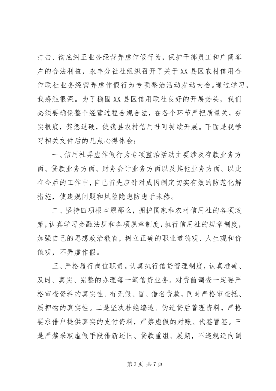 2023年弄虚作假整治心得体会.docx_第3页