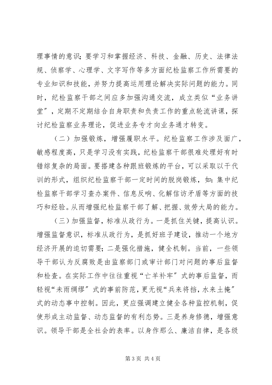 2023年纪检监察干部能力提升学习心得体会.docx_第3页