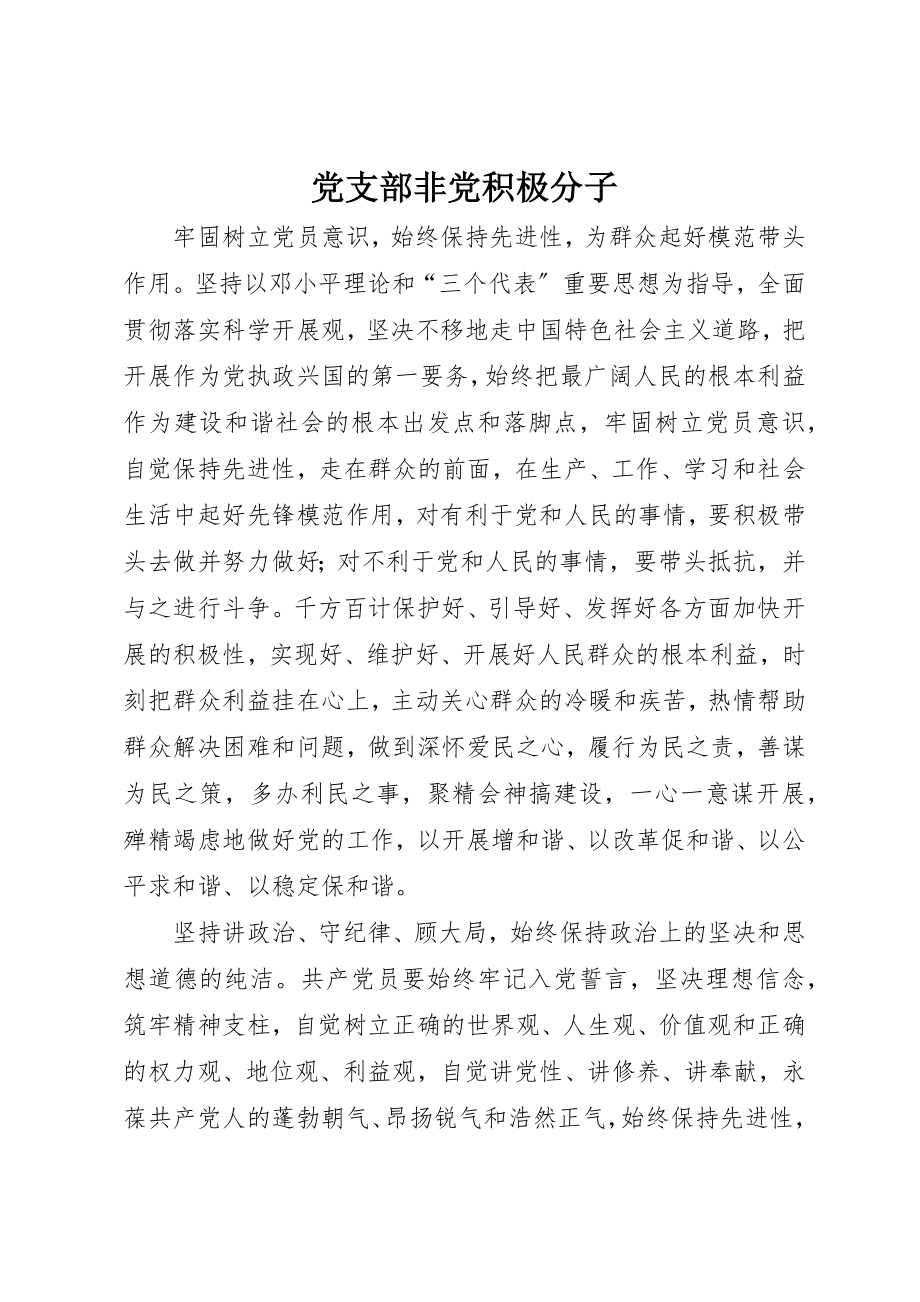 2023年党支部非党积极分子.docx_第1页