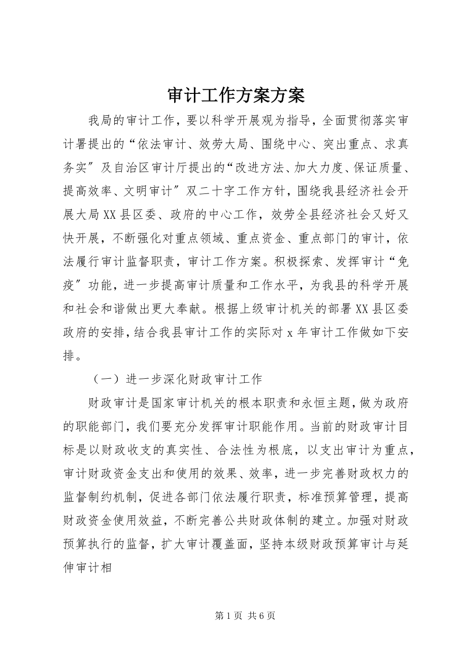 2023年审计工作计划计划.docx_第1页