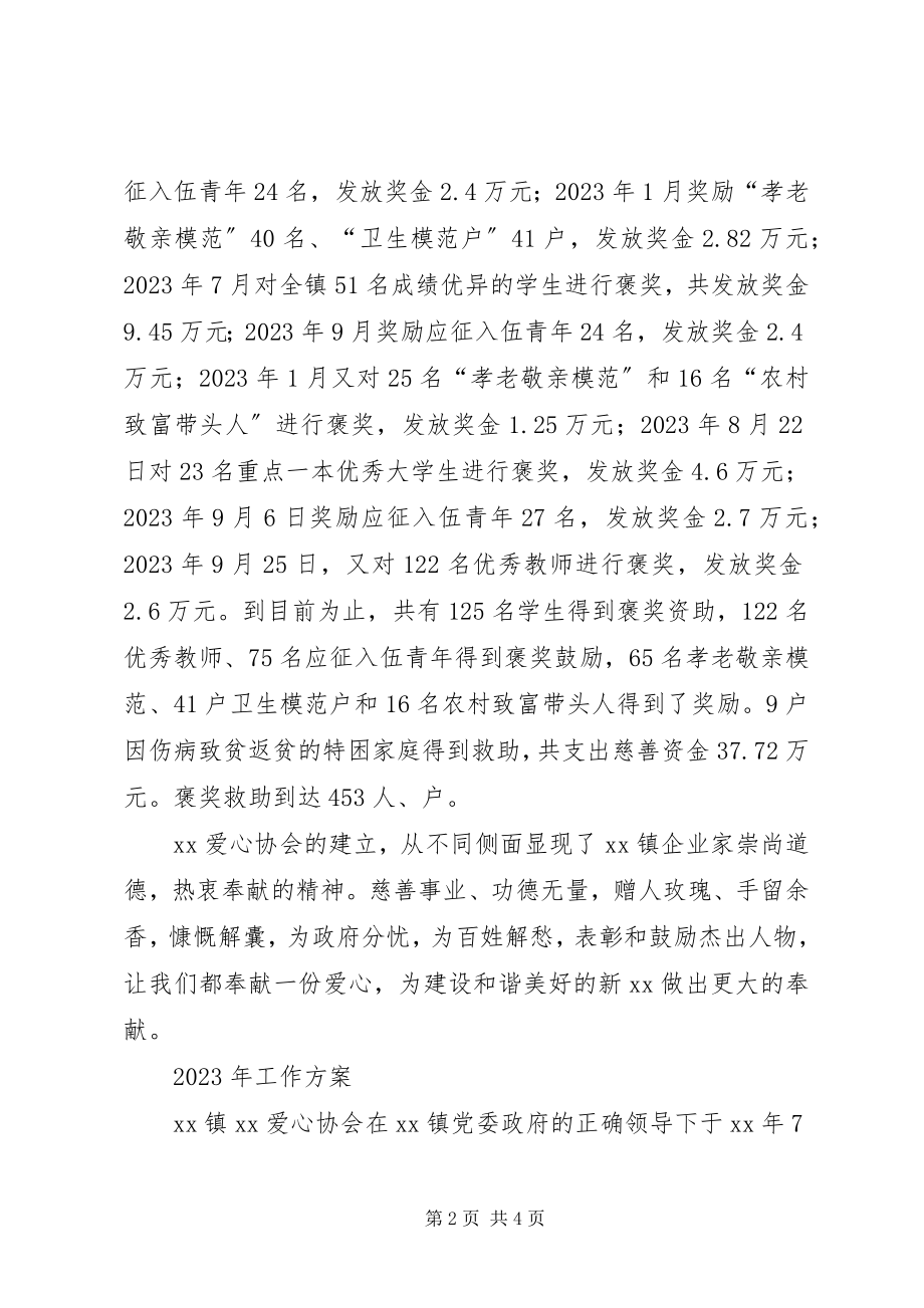 2023年爱心协会工作总结及计划新编.docx_第2页