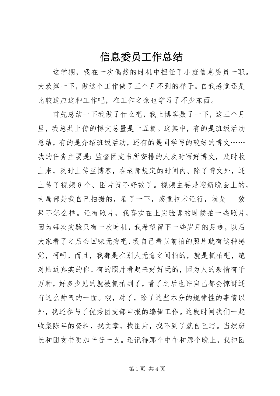 2023年信息委员工作总结.docx_第1页