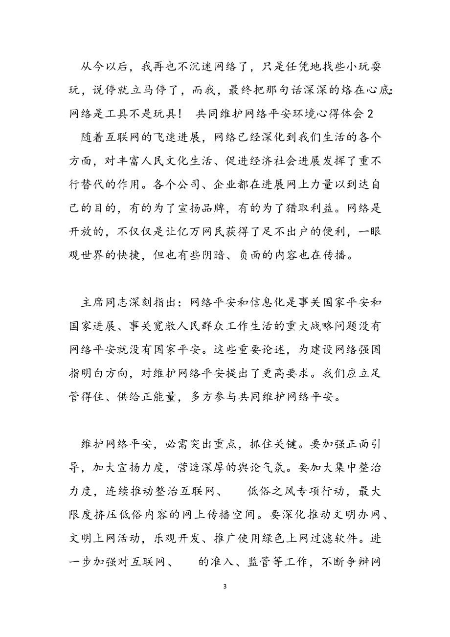 2023年共同维护网络安全环境心得体会.doc_第3页