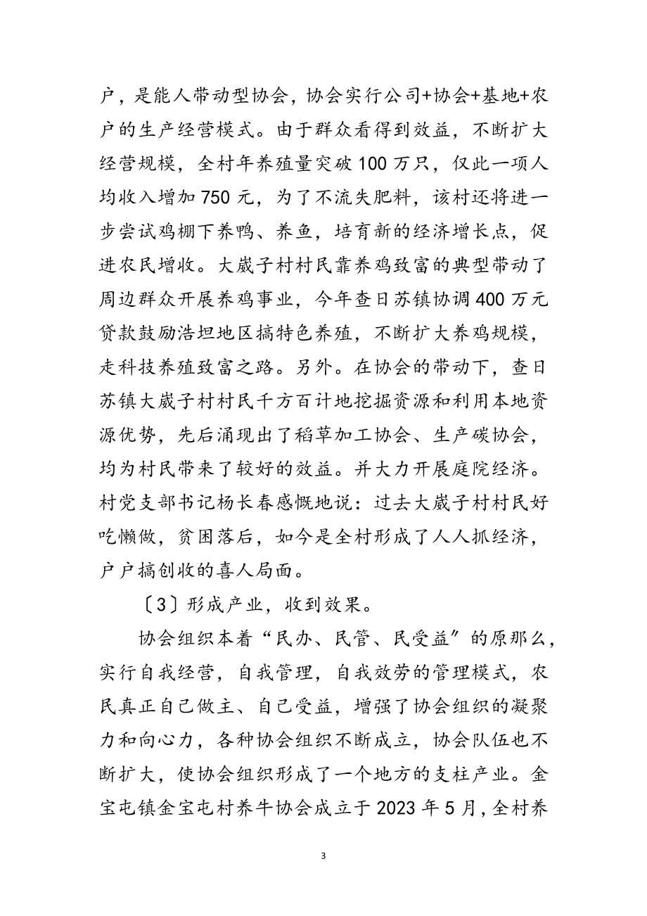 2023年农村专业经济协会的发展现状及对策研究范文.doc_第3页