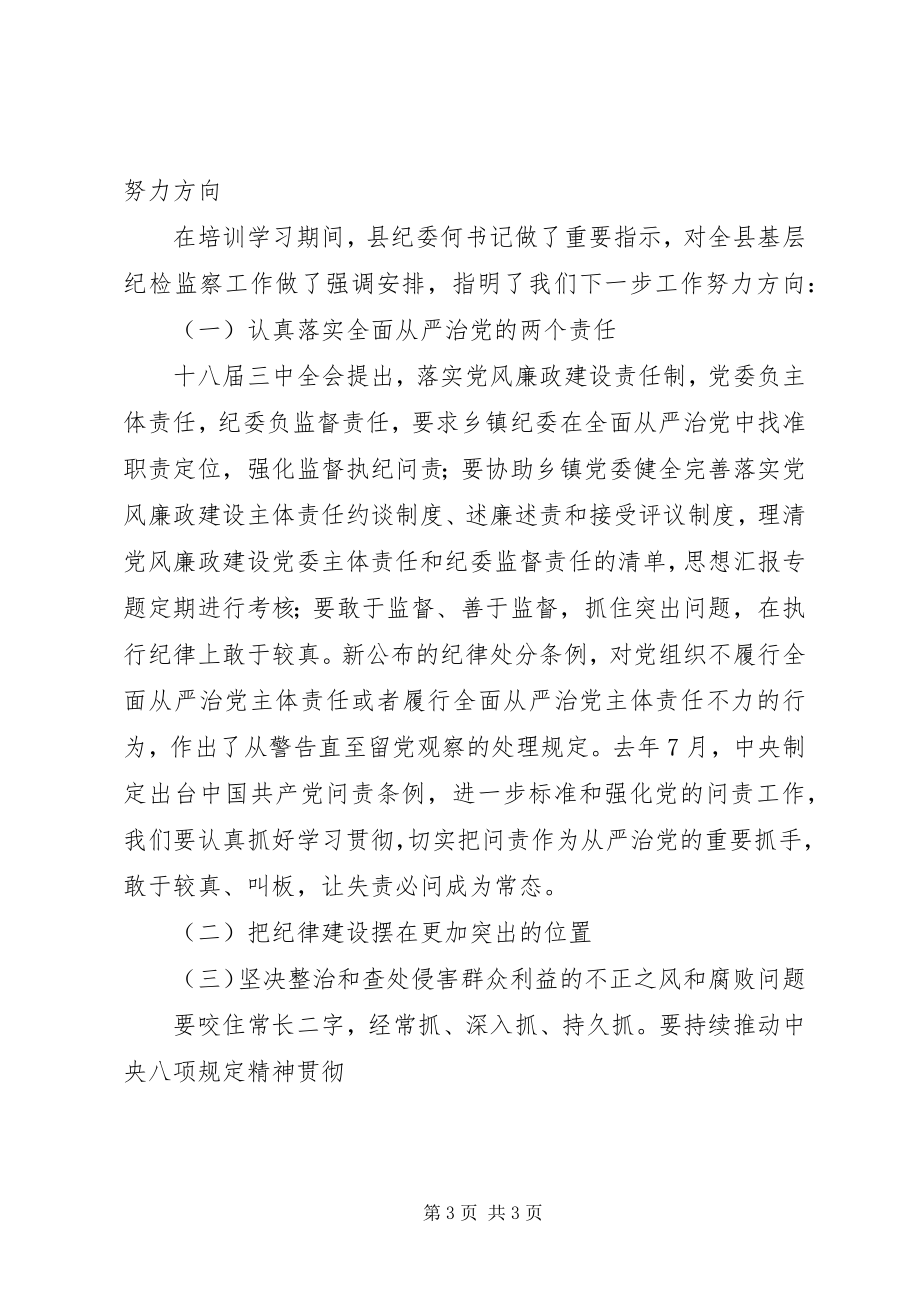 2023年乡纪委“一准则一条例一规则”心得.docx_第3页