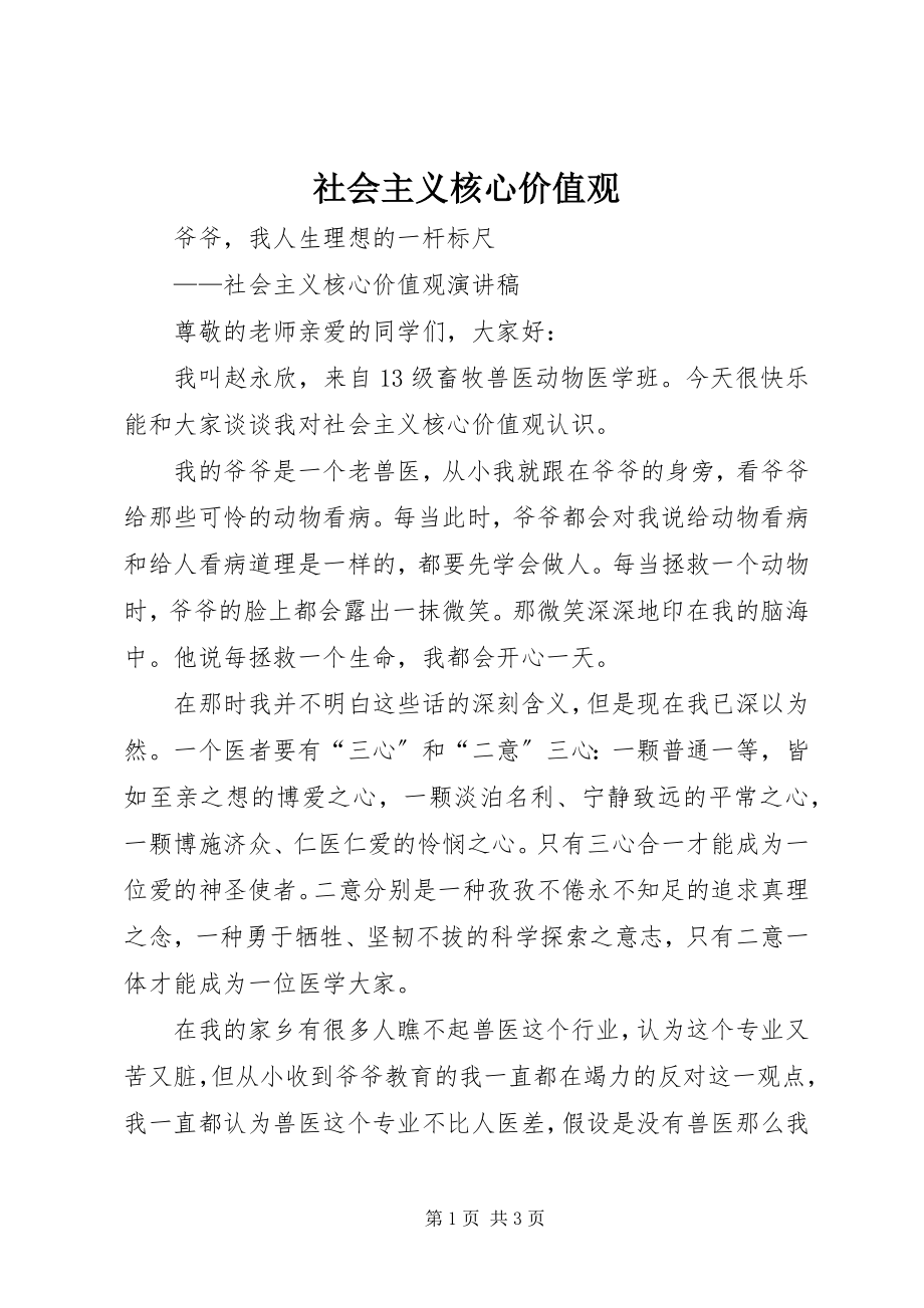 2023年社会主义核心价值观.docx_第1页