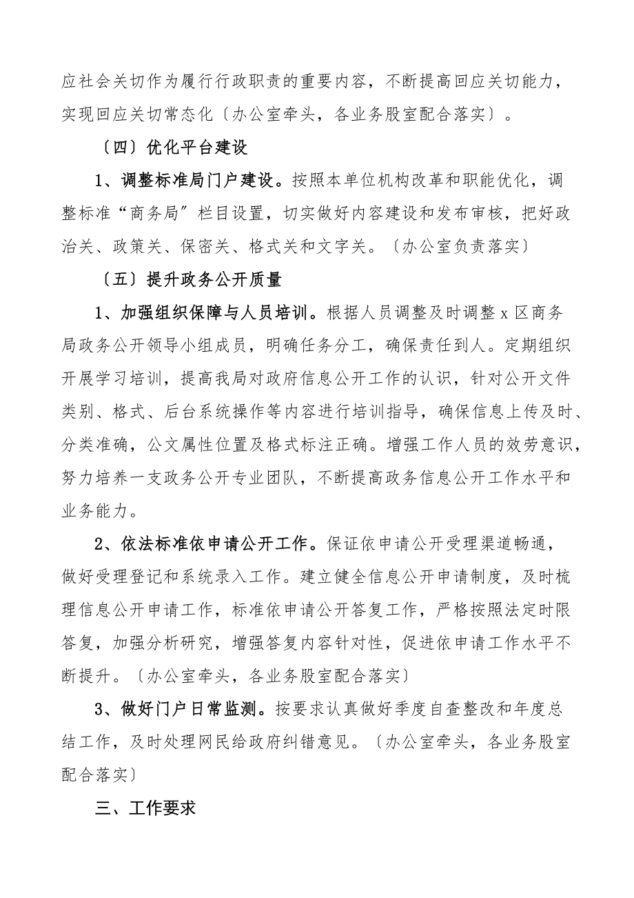 2023年整改方案区商务局政务公开整改方案问题整改素材.docx_第3页