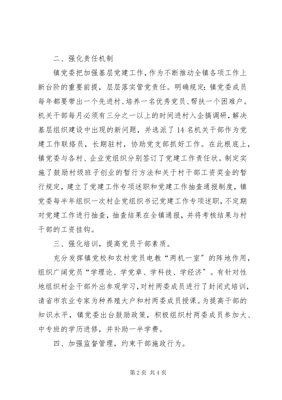 2023年乡镇基层组织建设经验材料.docx_第2页