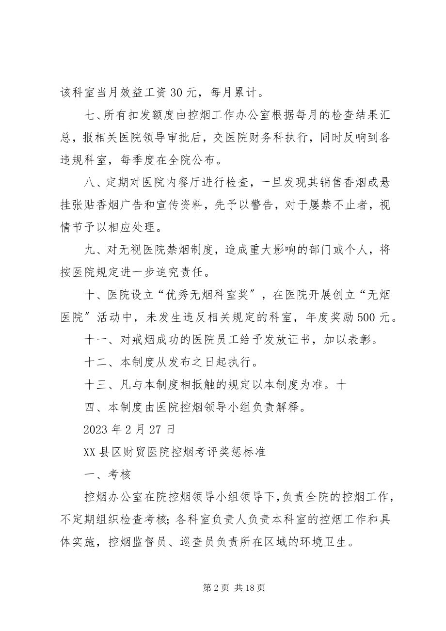 2023年医院控烟考核办法及奖惩制度.docx_第2页