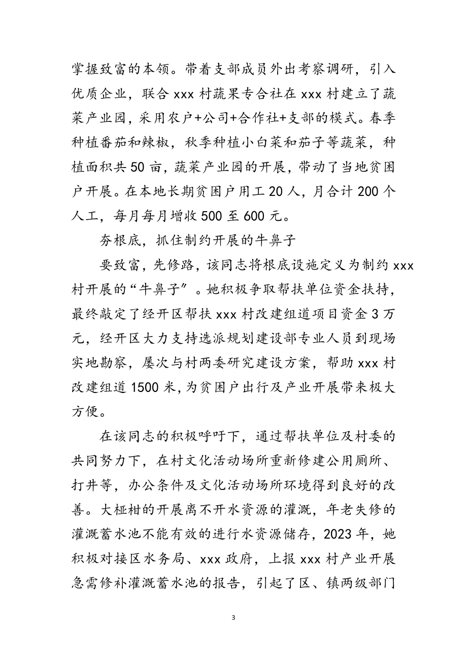 2023年第一书记挂职先进事迹材料范文.doc_第3页