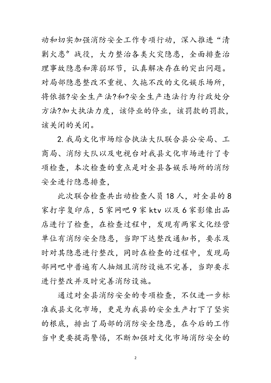 2023年关于消防专项检查情况汇报范文.doc_第2页