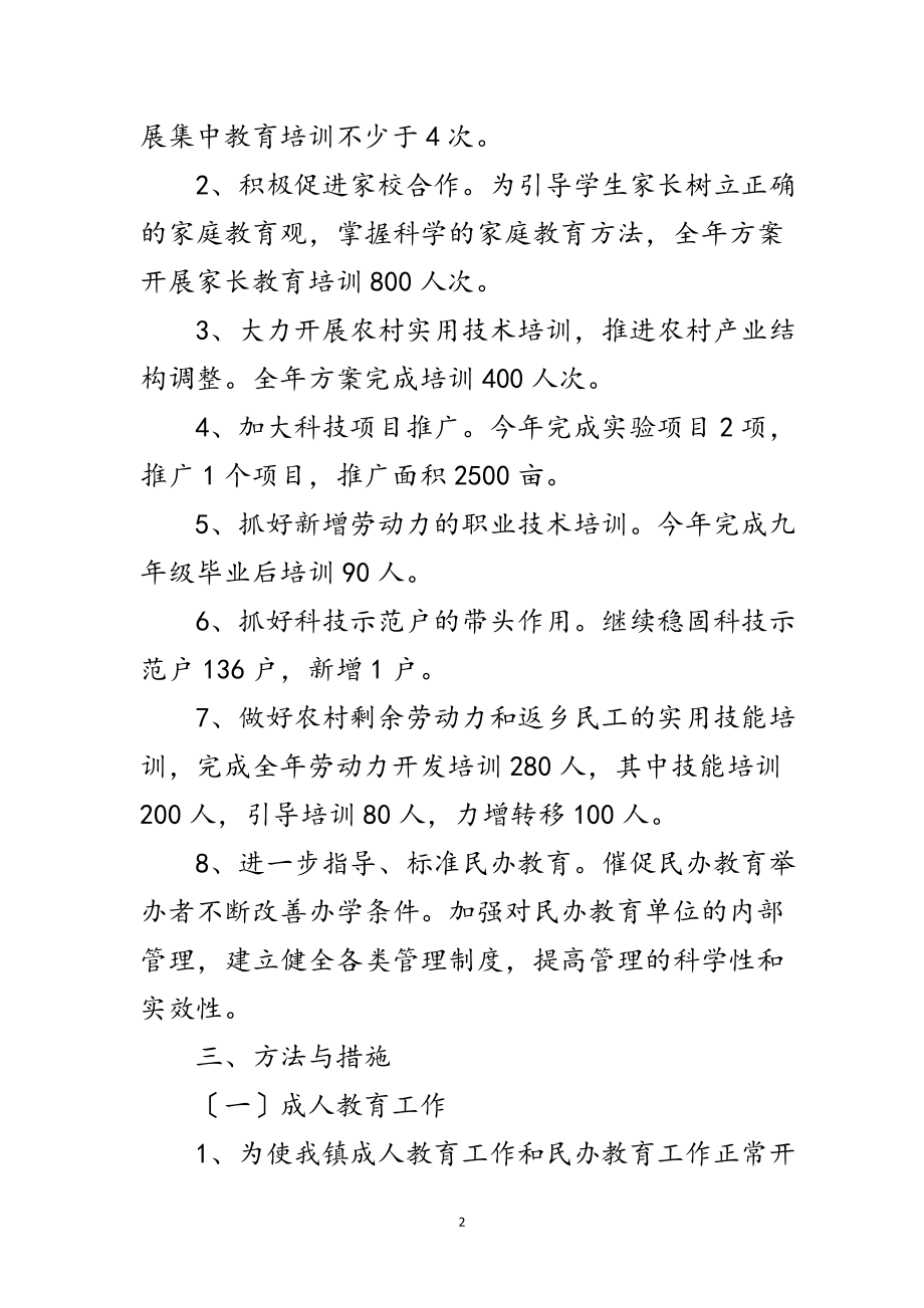 2023年年成人教育和民办教育工作意见范文.doc_第2页