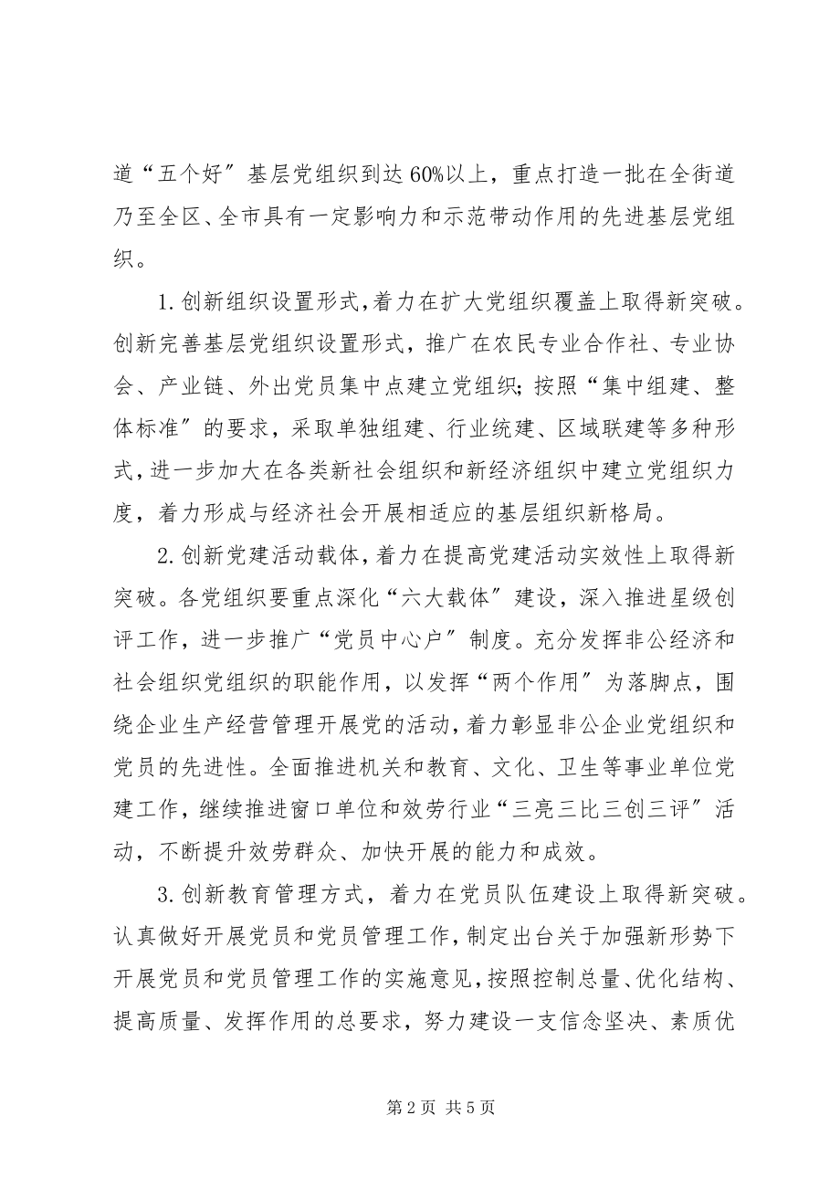 2023年街道基层组织建设创新活动方案.docx_第2页