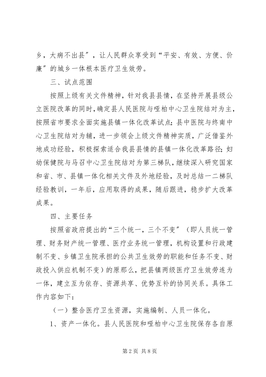 2023年卫生管理改革安排指导方案.docx_第2页