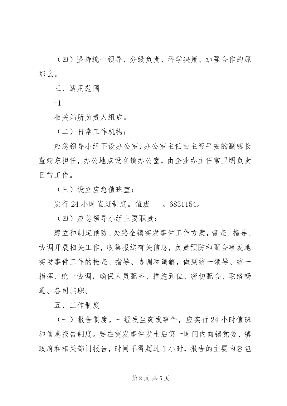 2023年乡镇环保污染突发事件应急预案.docx_第2页