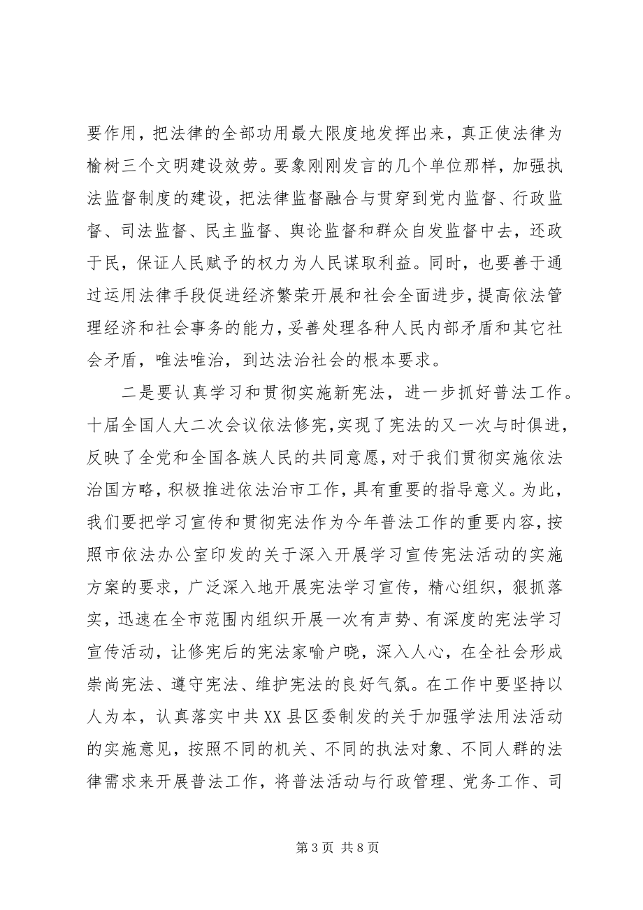 2023年康铁英同志在依法治市领导小组工作会议上的致辞.docx_第3页