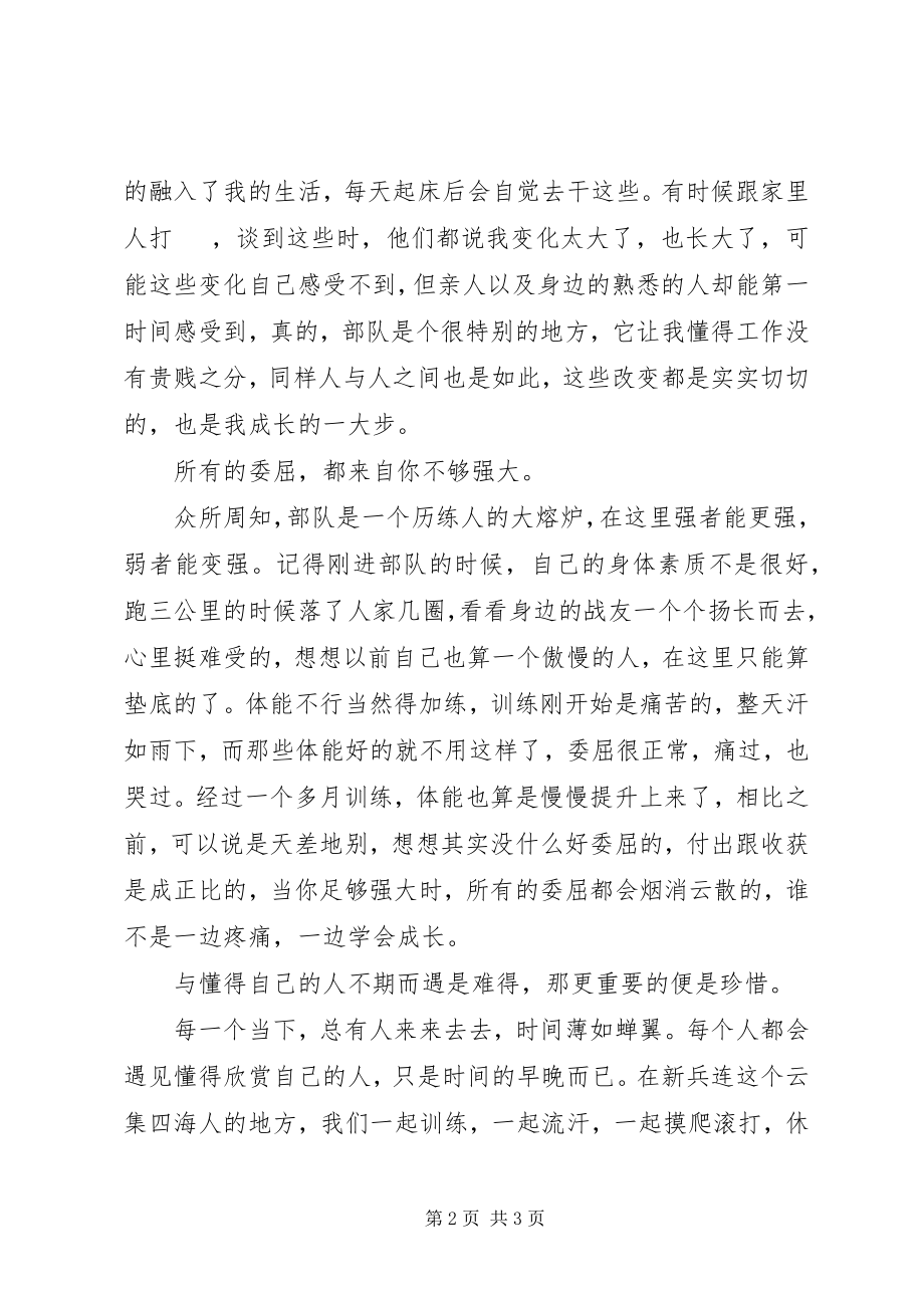 2023年我的军营我的梦主题征文1200字.docx_第2页