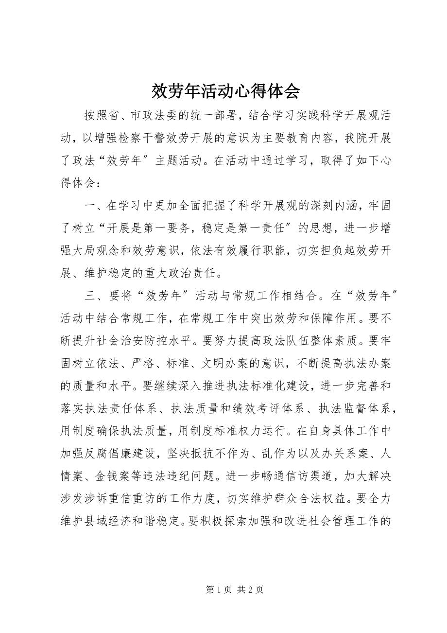 2023年服务年活动心得体会.docx_第1页