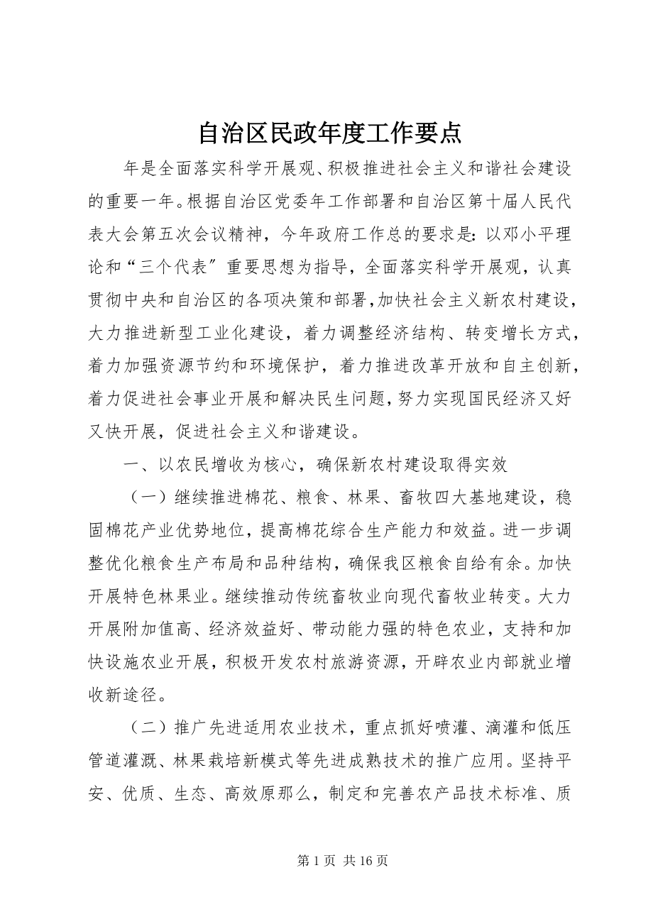 2023年自治区民政年度工作要点.docx_第1页