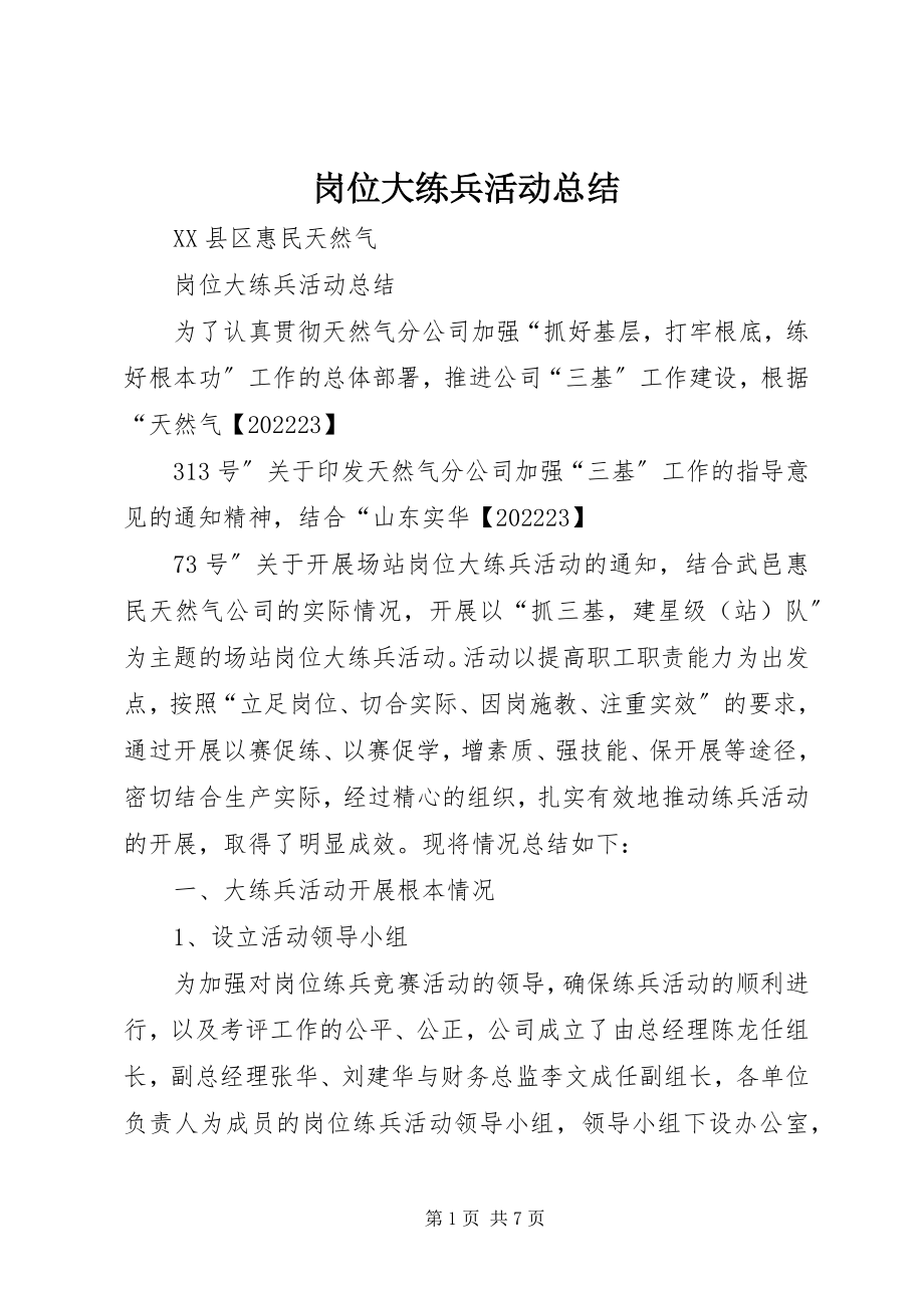 2023年岗位大练兵活动总结.docx_第1页