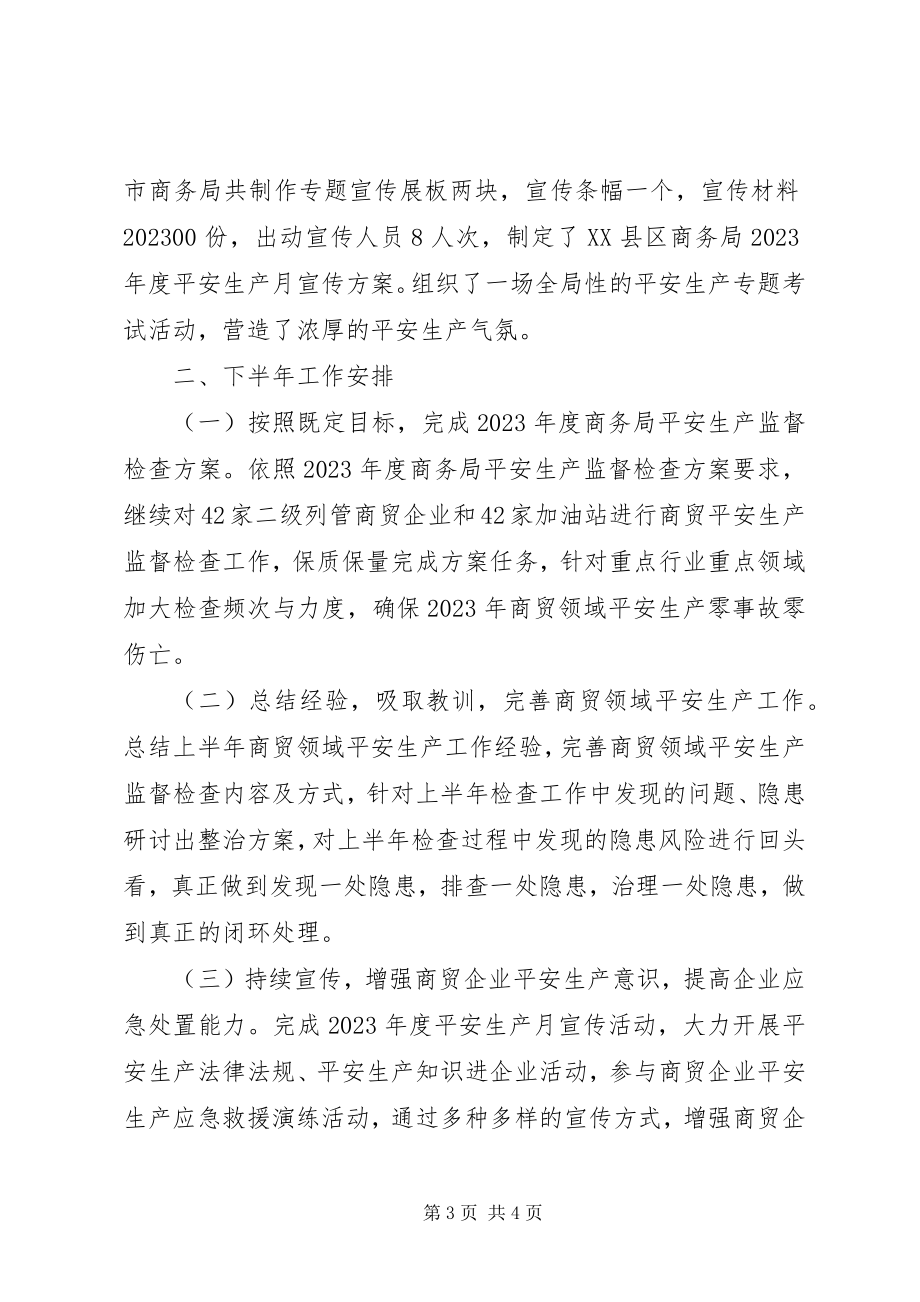 2023年市商务局上半年安全生产工作总结.docx_第3页