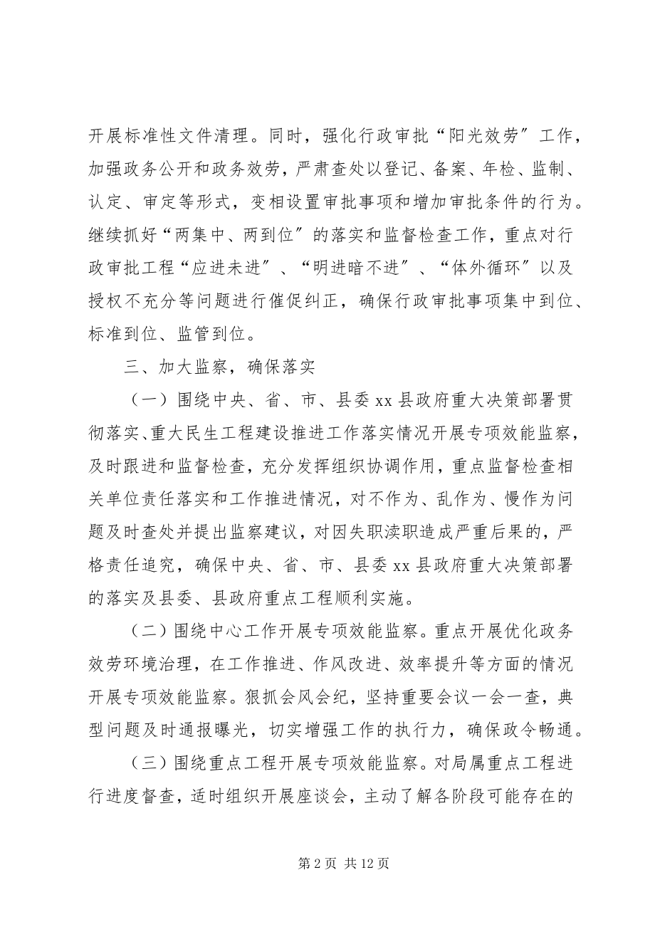 2023年机关度效能监察工作计划.docx_第2页