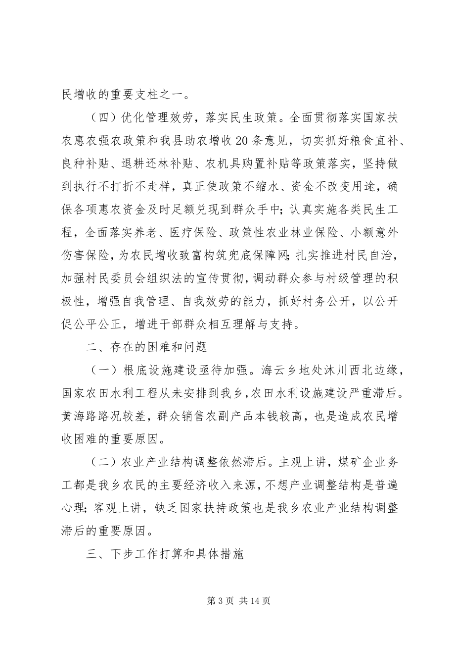 2023年xx乡农民增收工作情况汇报.docx_第3页