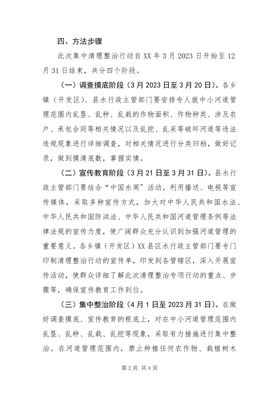 2023年中小河道清理整治实施方案.docx_第2页