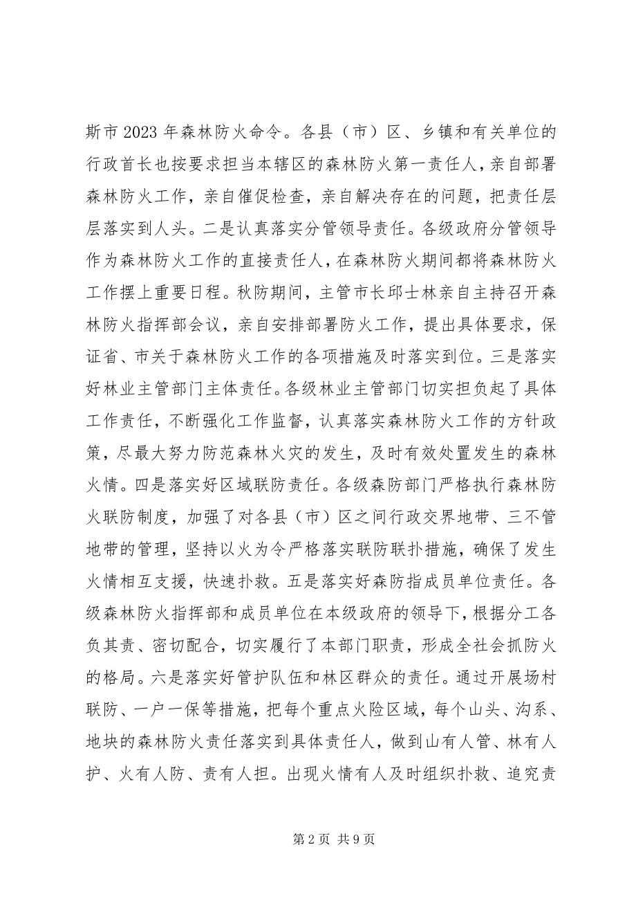 2023年市人民政府森林防火指挥部森林防火工作总结.docx_第2页