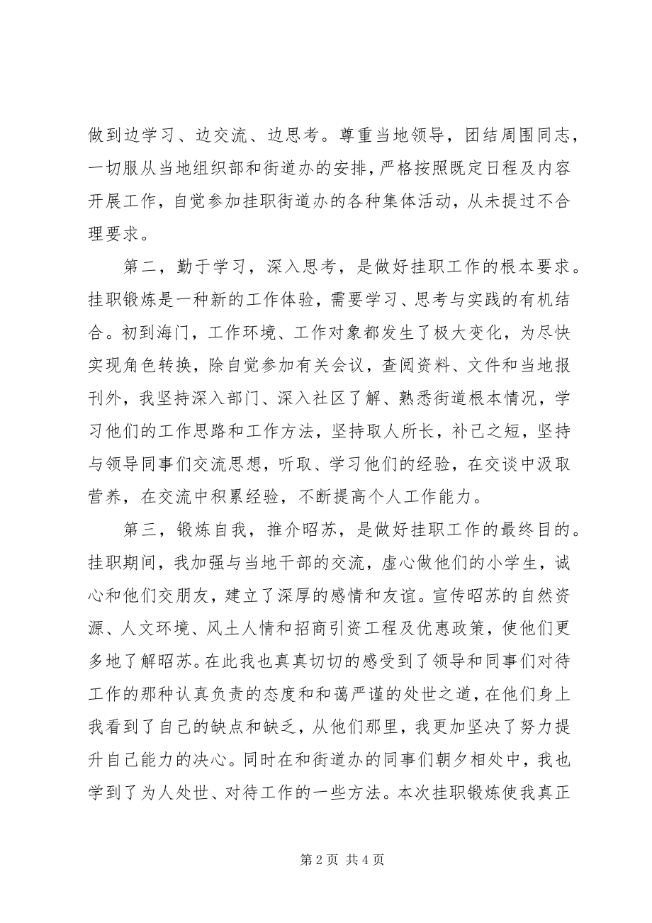 2023年街道办事处挂职个人领悟文稿.docx_第2页