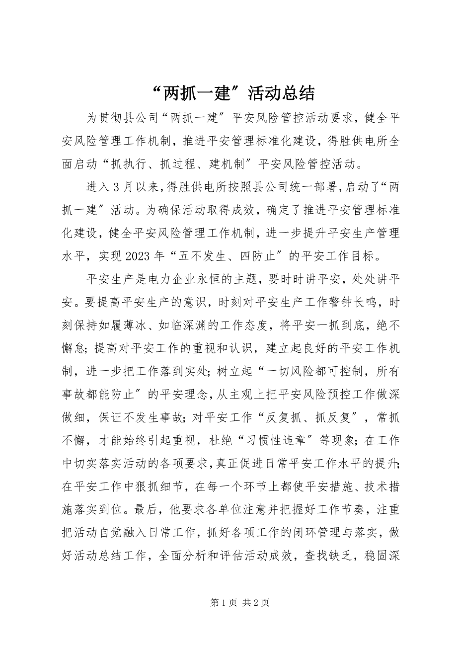 2023年“两抓一建”活动总结新编.docx_第1页