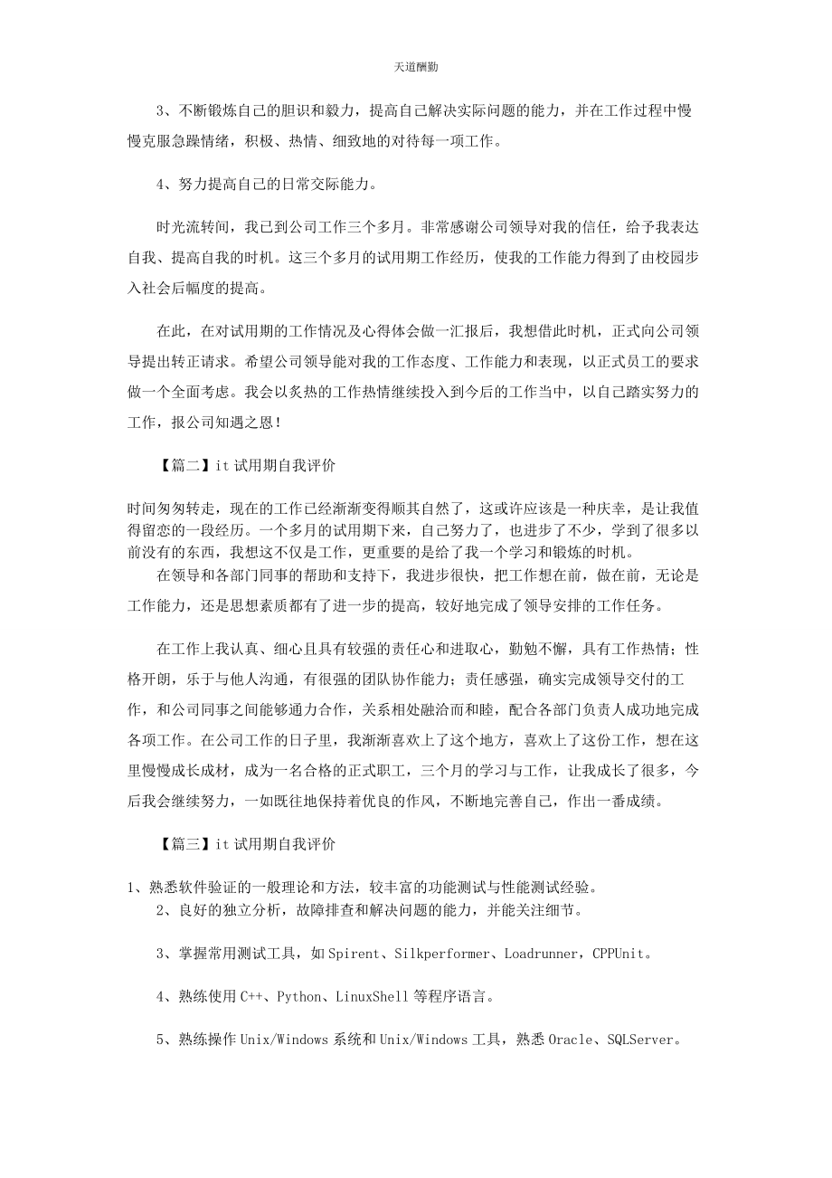 2023年IT试用期自我评价.docx_第2页