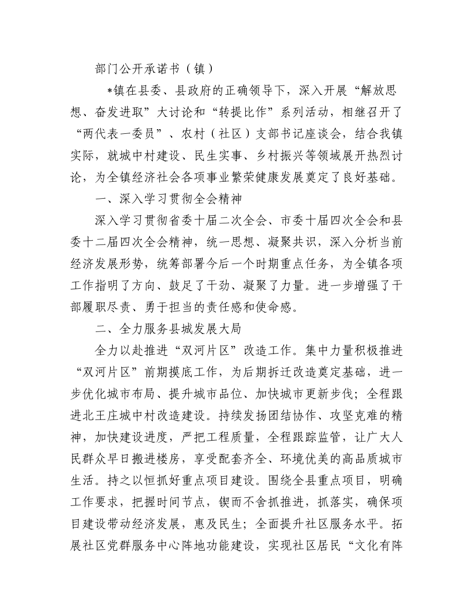 部门公开承诺书汇编（8篇）.docx_第3页