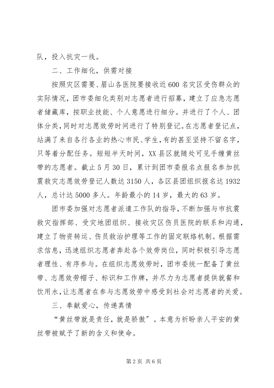 2023年全市抗震救灾志愿服务总结.docx_第2页