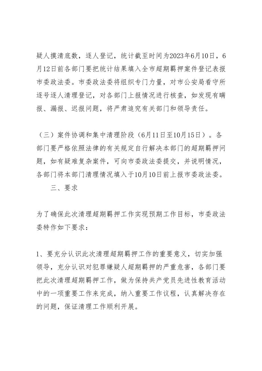 2023年关于集中开展清理超期羁押专项行动的方案 .doc_第2页