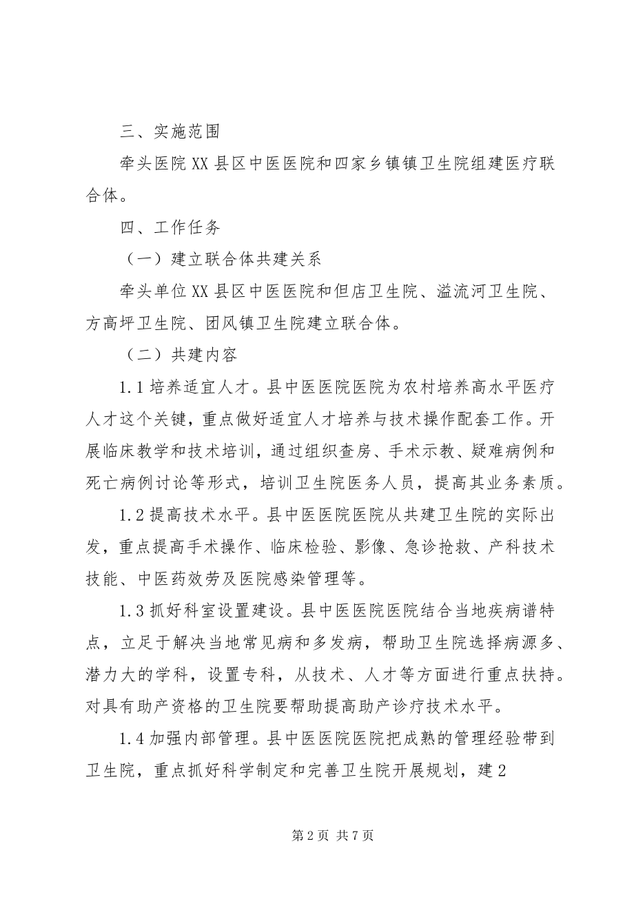 2023年XX县区卫生局关于组建医疗联合体实施方案最终新编.docx_第2页