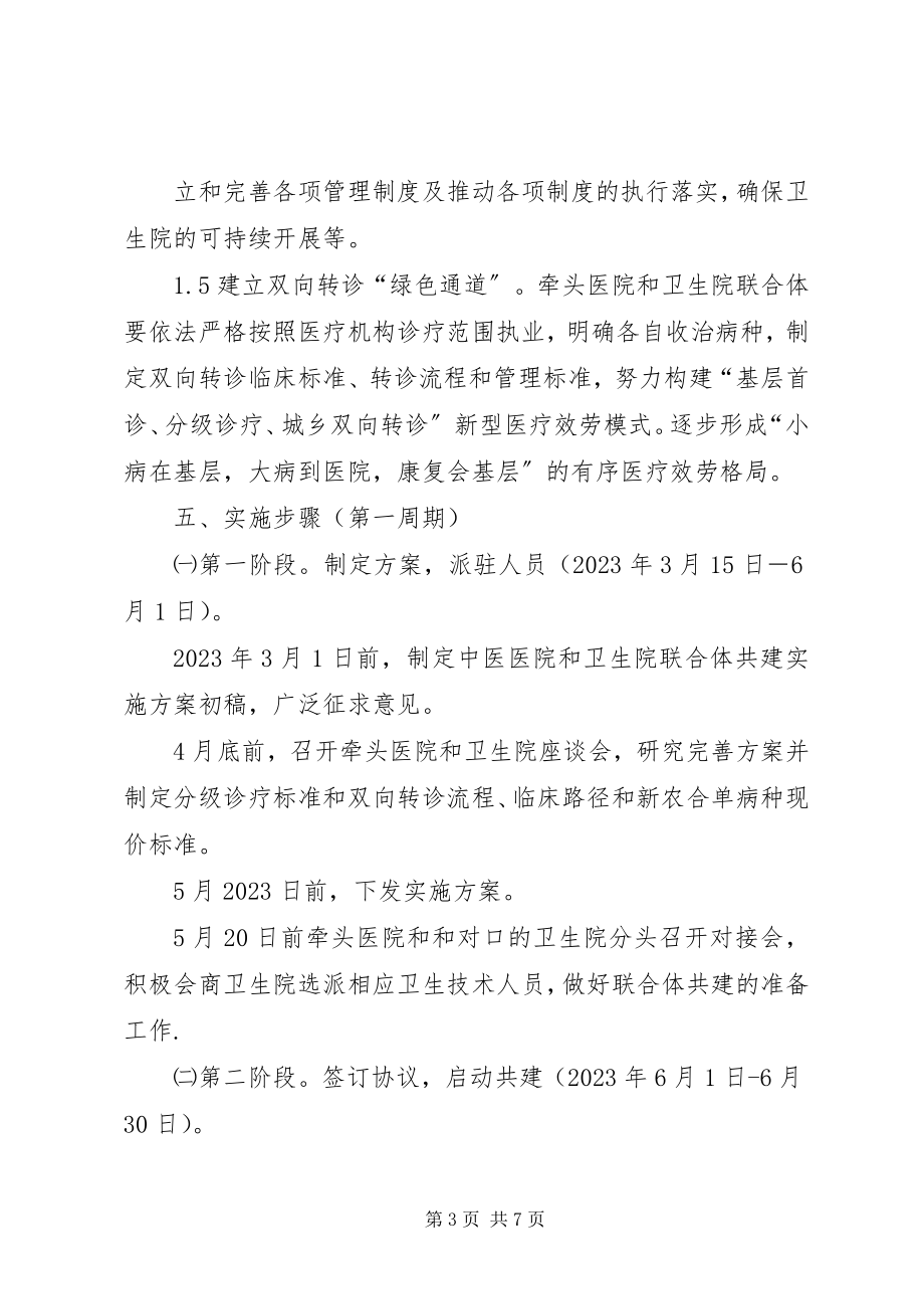 2023年XX县区卫生局关于组建医疗联合体实施方案最终新编.docx_第3页