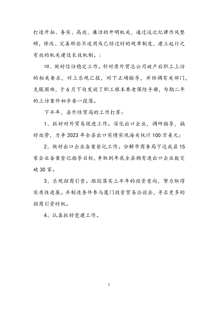 2023年经贸局促贸易保增长半年工作总结.docx_第2页