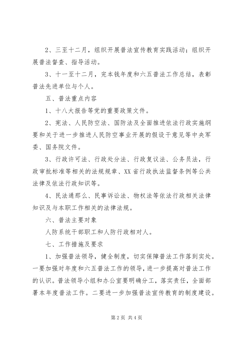 2023年市人防办度普法工作计划.docx_第2页