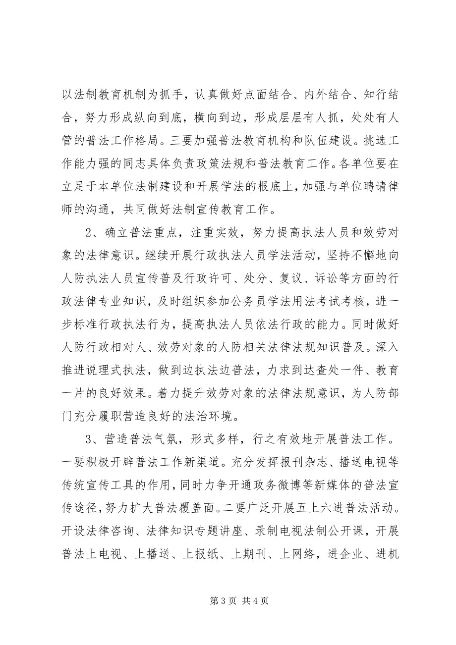 2023年市人防办度普法工作计划.docx_第3页