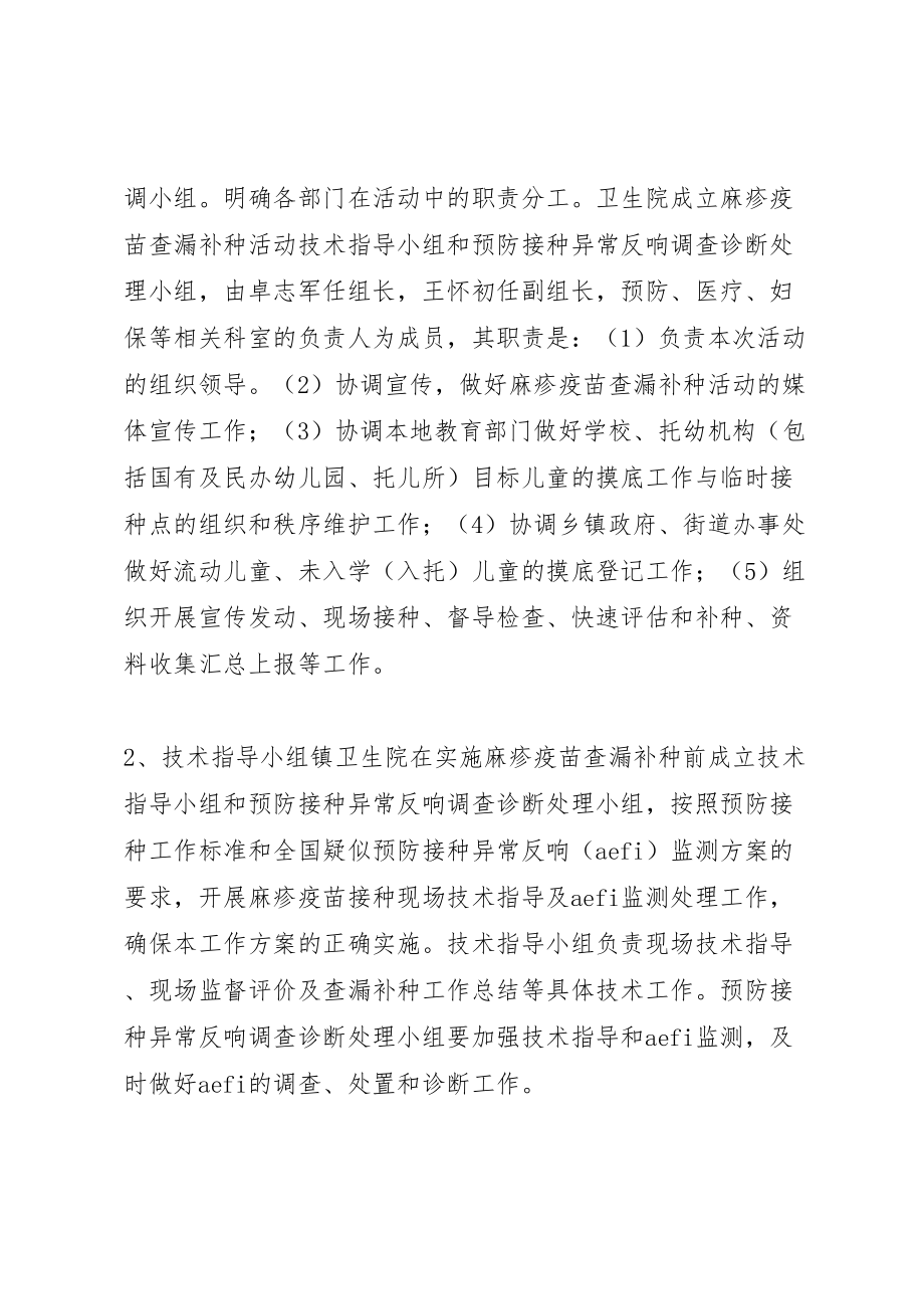 2023年麻疹疫苗查漏补种活动实施方案.doc_第2页