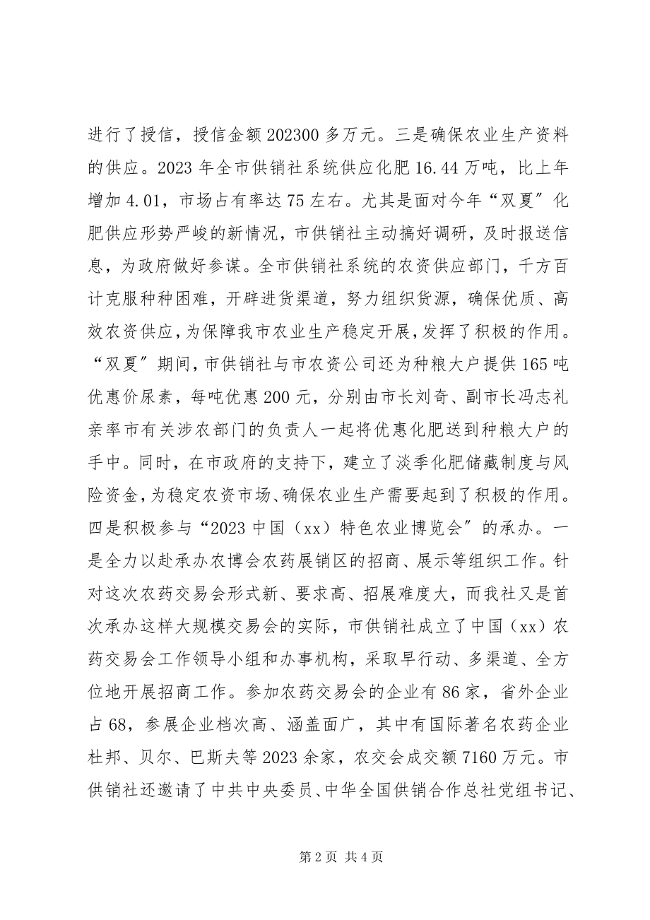 2023年市供销社年终工作总结.docx_第2页