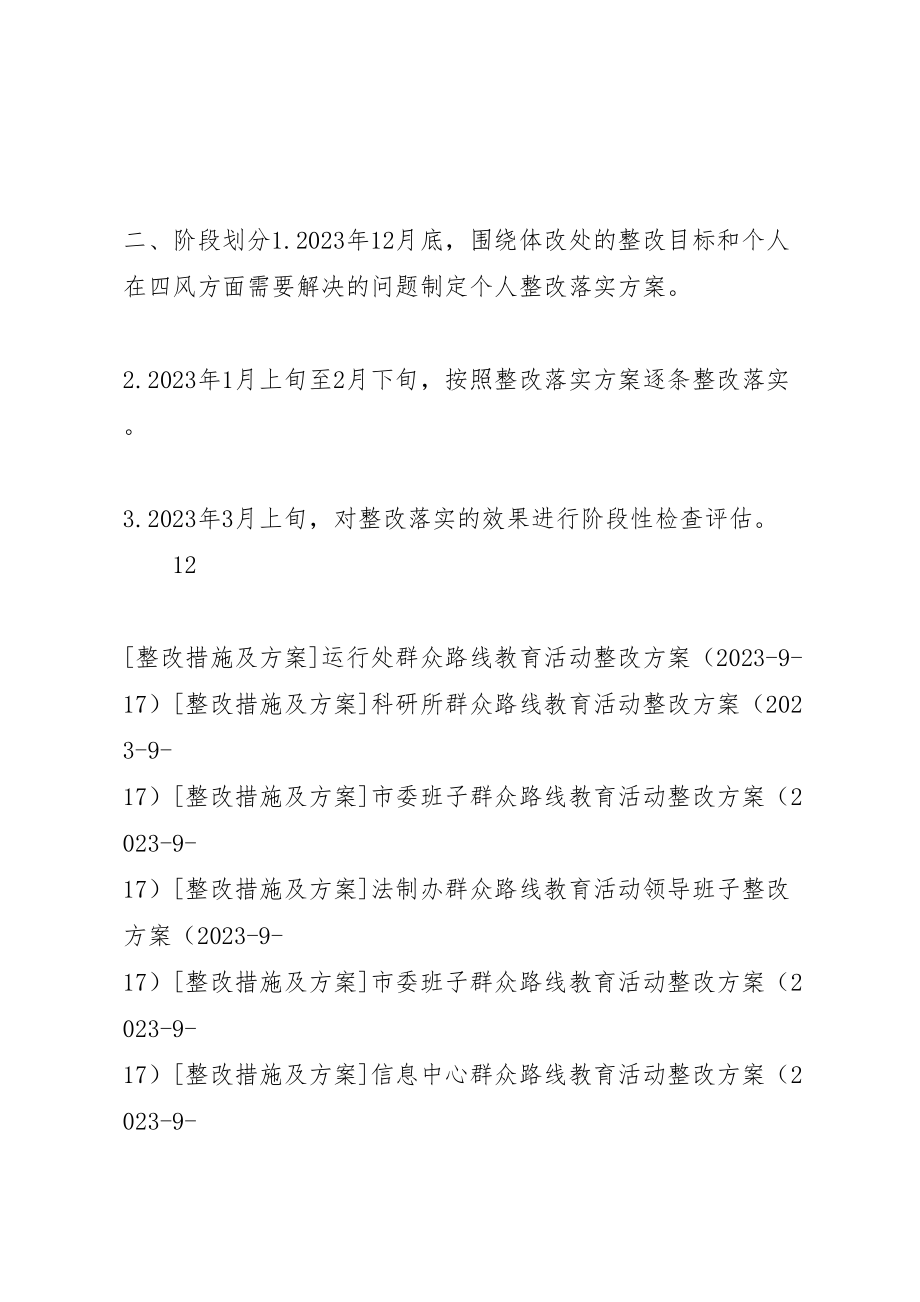 2023年体改处群众路线教育活动整改方案.doc_第2页