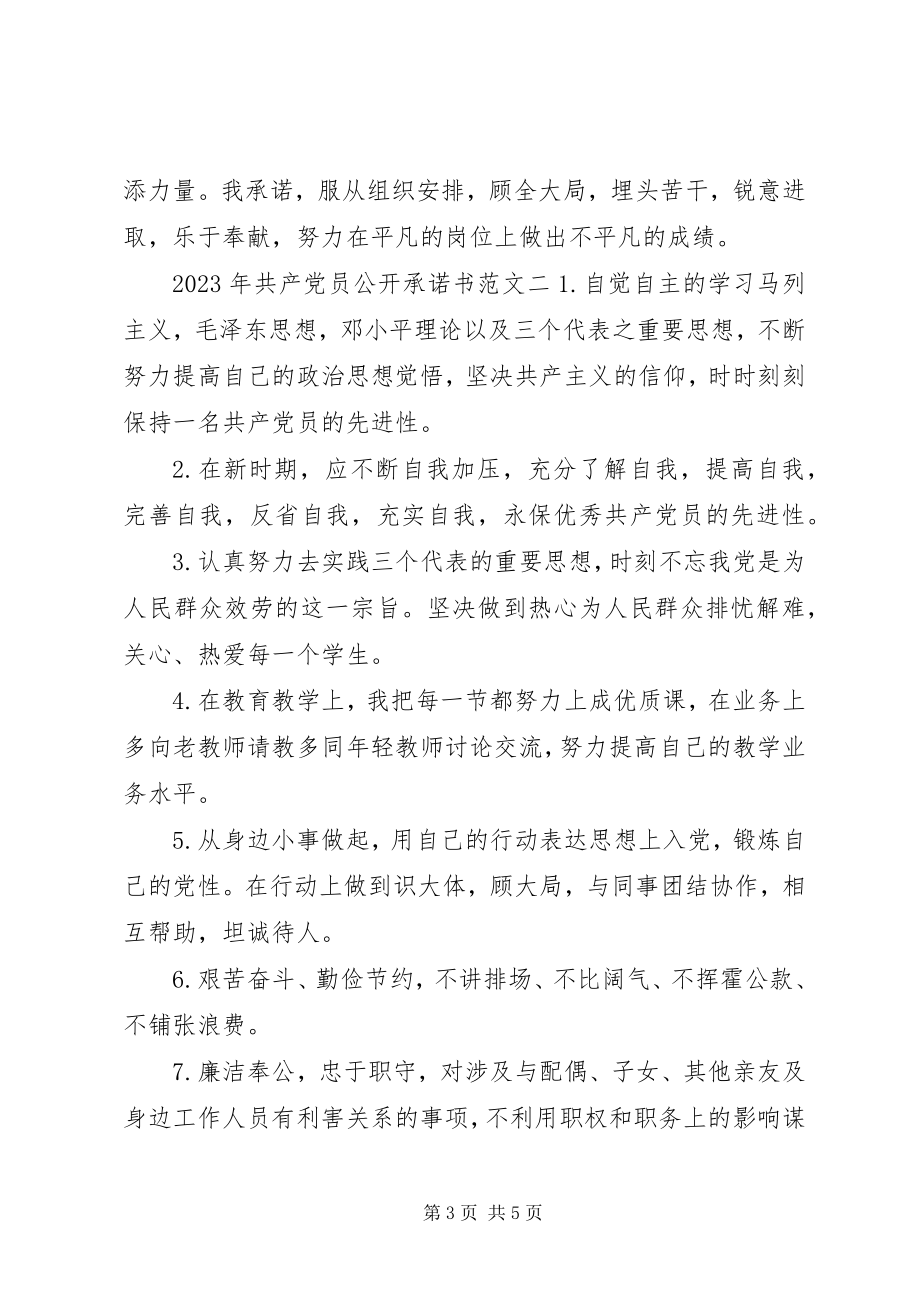 2023年共产党员公开承诺书新编.docx_第3页