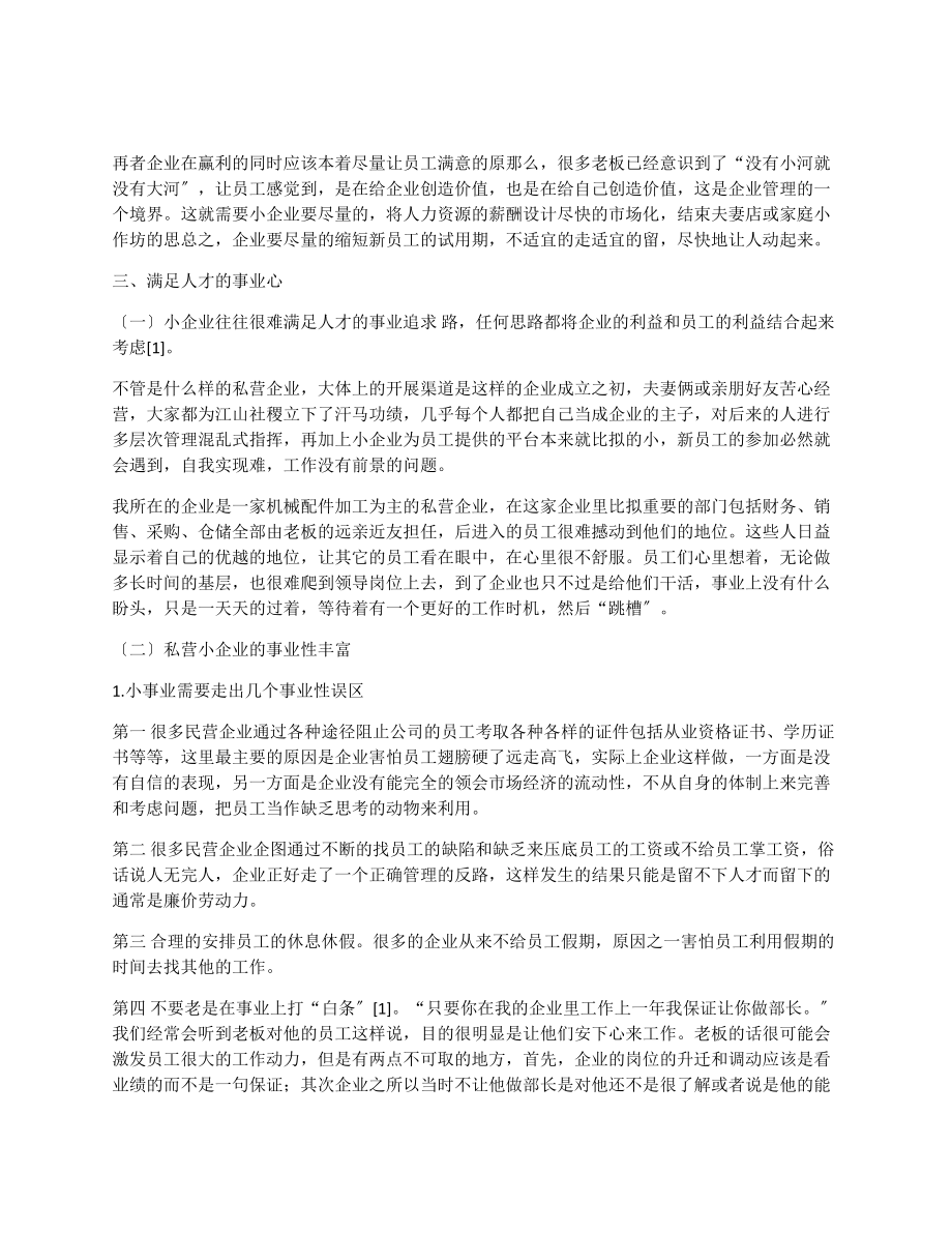 2023年小企业留住人才的策略研究.docx_第3页