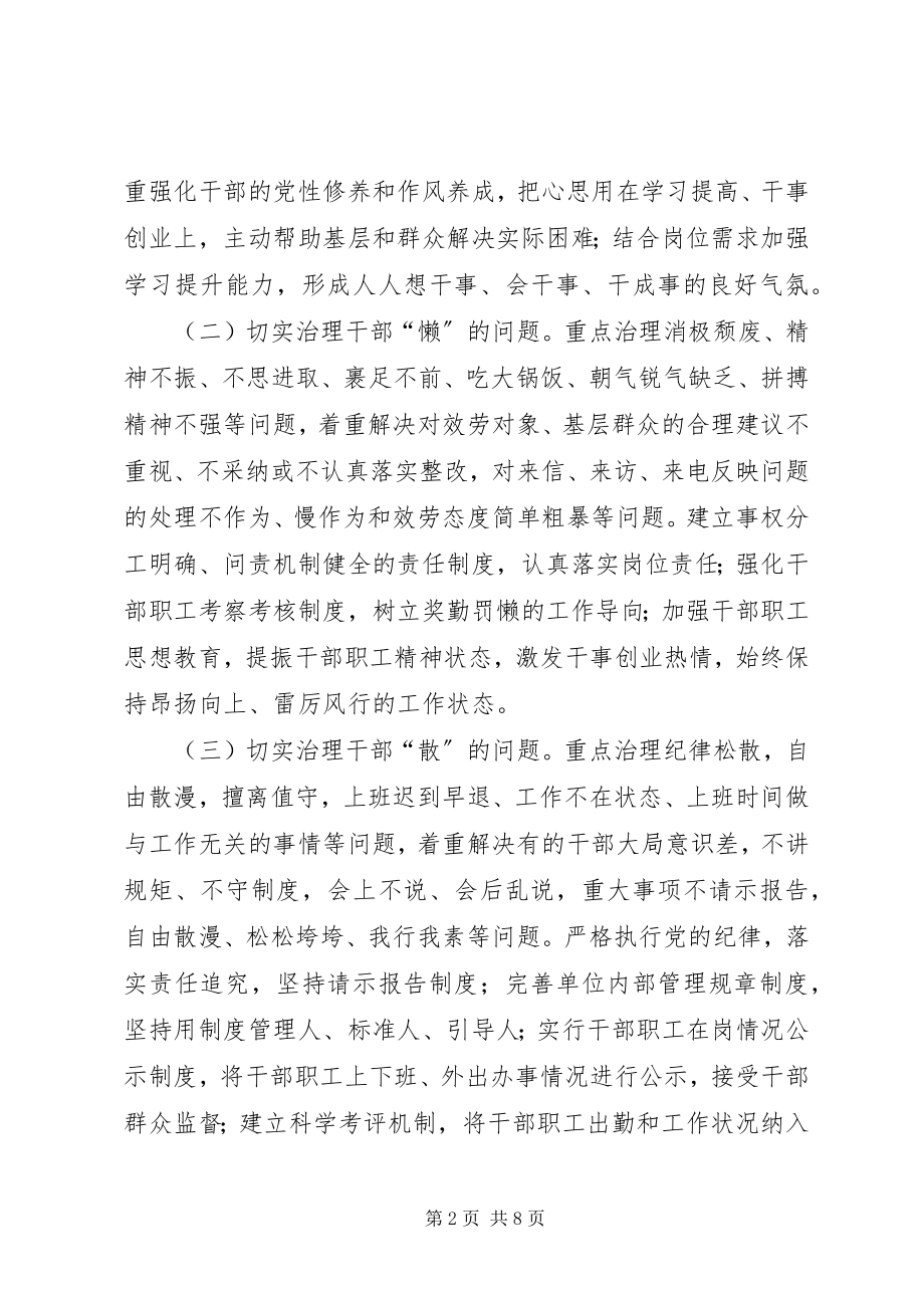 2023年民政局庸懒散浮拖问题专项整治方案.docx_第2页