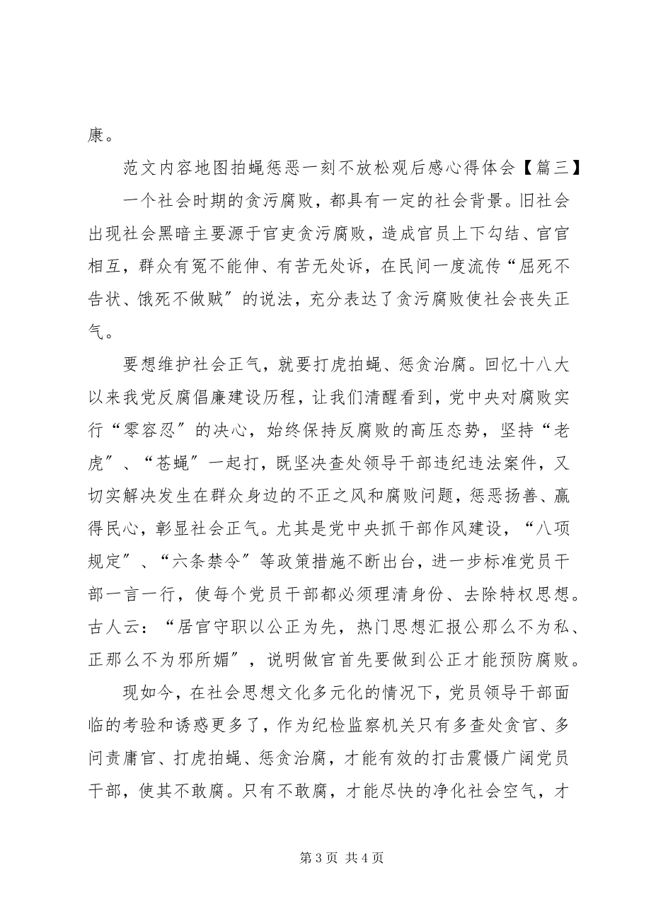 2023年拍蝇惩恶一刻不放松观后感心得体会.docx_第3页