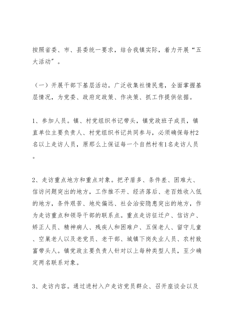 2023年镇镇村书记大走访活动实施方案.doc_第2页