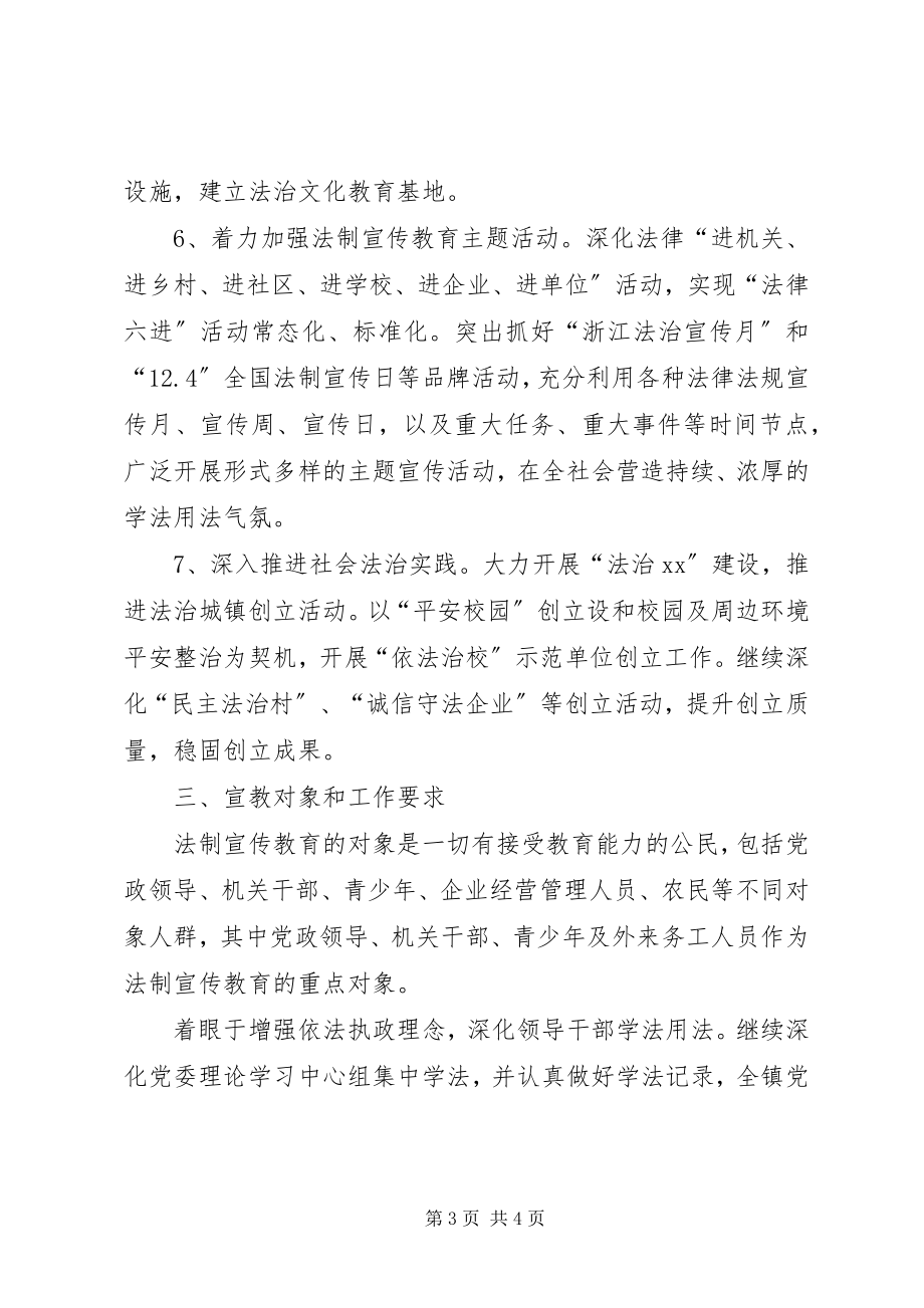 2023年乡镇法制宣传教育六五规划.docx_第3页