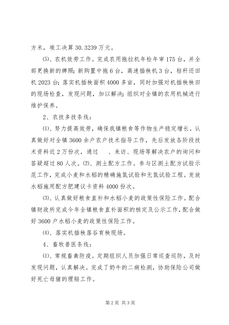 2023年乡镇农业综合服务站上半年工作总结.docx_第2页